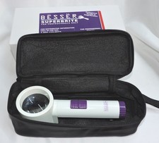 Reading Magnifier 6X LED Handheld Lighted - Low Vision Aid - Magnifying Glass