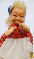 STEIFF Gretel Hand Puppet w/Tag  Button 7005/27 Vintage Germany 1970's