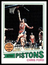 1977-78 Topps Basketball Card Chris Ford Detroit Pistons #121 NM