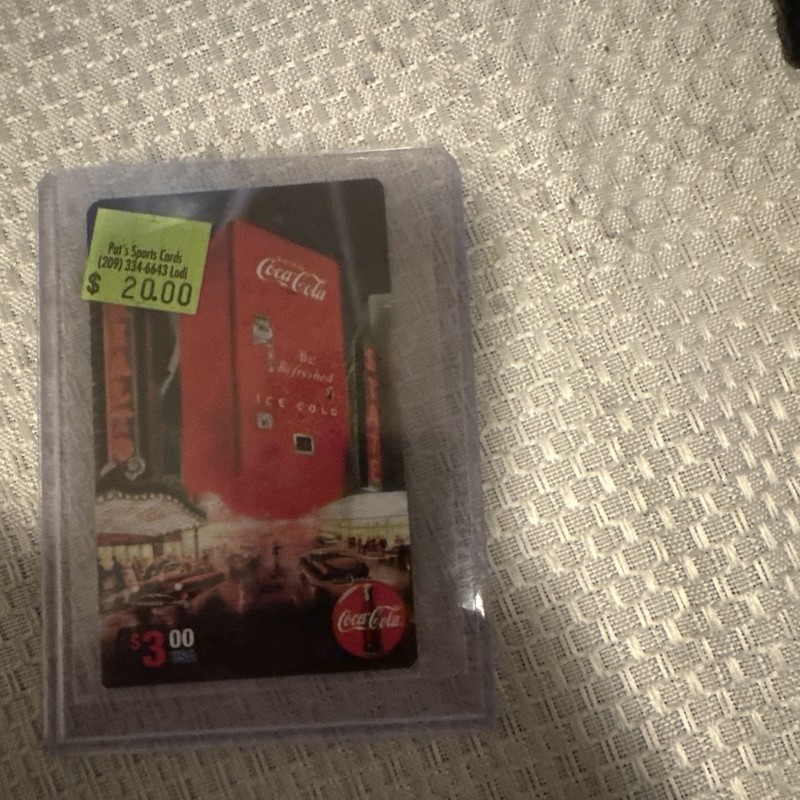 1995 Coca Cola Premier Edition Cel Phone Card Sprint