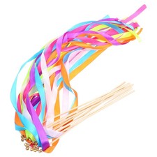10 pièces bâtons de fée de mariage bâtons de ruban de fête faveurs de fête couleur aléatoire