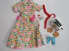 Vintage 1965 Barbie Learns To Cook #1634 Dress Pink Belt Shoes Toaster Tag