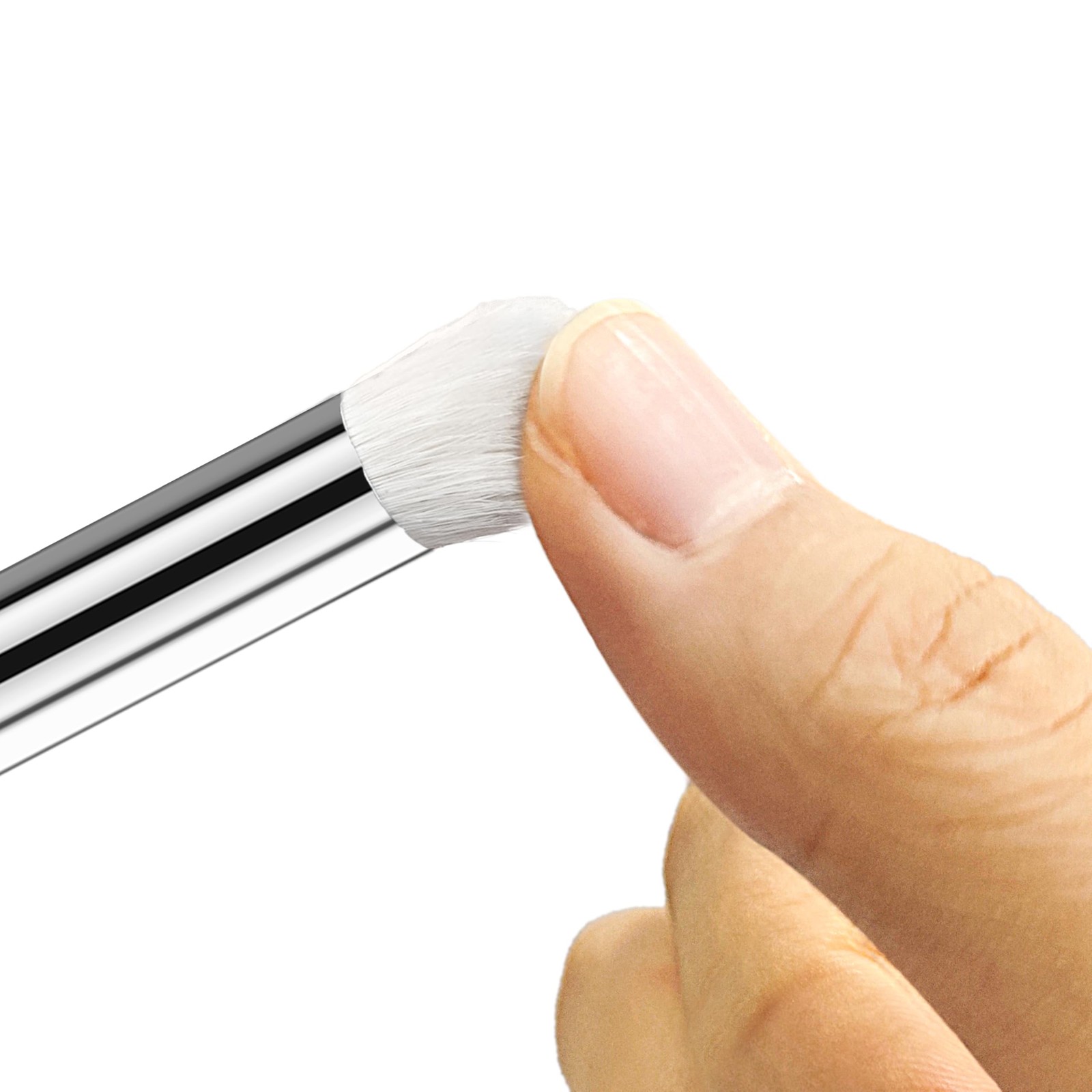 Drybrush Set, 5 Sizes Miniature Paint Brushes, Multipurpose, Animal Hair, White