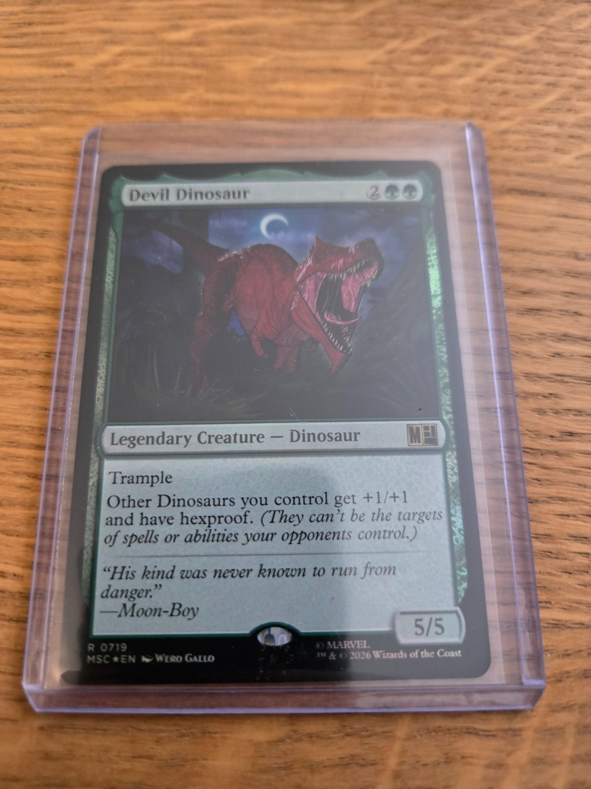 Devil Dinosaur Foil | Magic: The Gathering Marvel MSC 719 Rare Legendary Dino