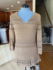 Vintage Dress Crochet Lace Size Small