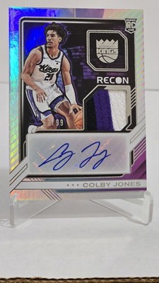  2023-24 Recon Colby Jones RC 3 COLOR PATCH AUTO NUMBERED 52/99! SP RPA!   