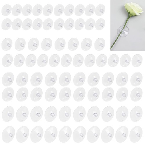 80Pcs 5 Sizes Clear Rubber Suction Cups Set Transparent Anti-Collision Sucker...