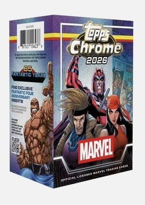 2026 TOPPS CHROME MARVEL COMICS VALUE BLASTER BOX QTY