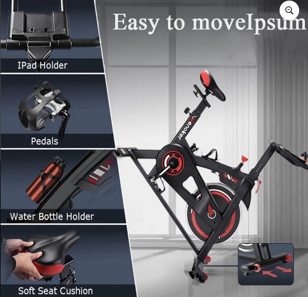 Wenoker Stationary Exercise Bike,Indoor Cycling Bicycle