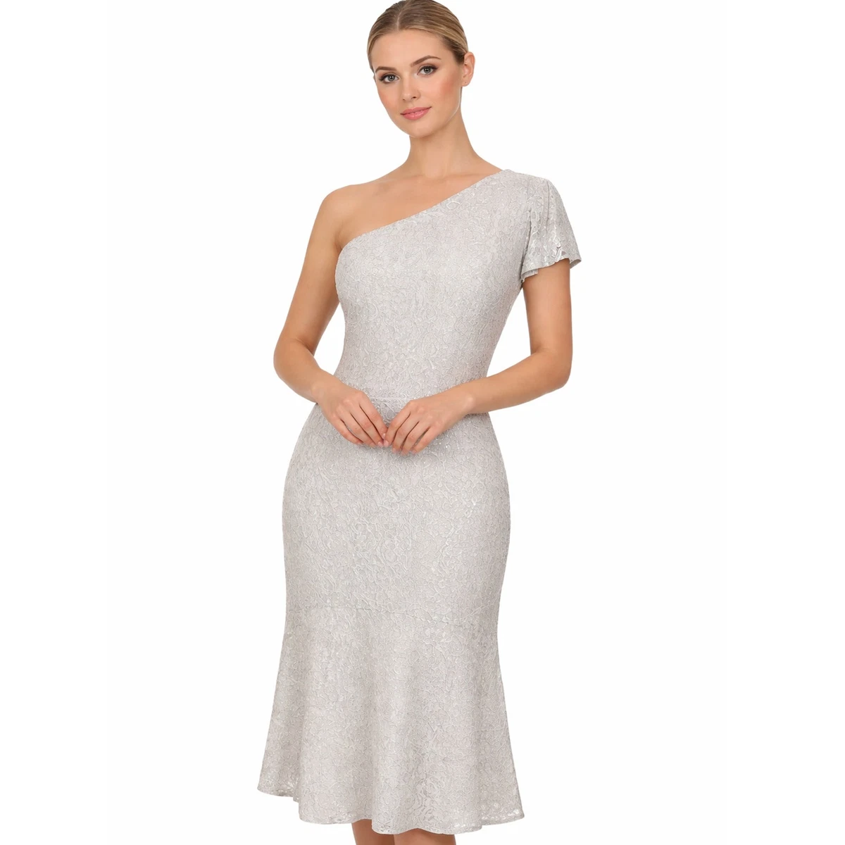 Lace Silver Fit & Flare Dresses for Women for sale | eBay