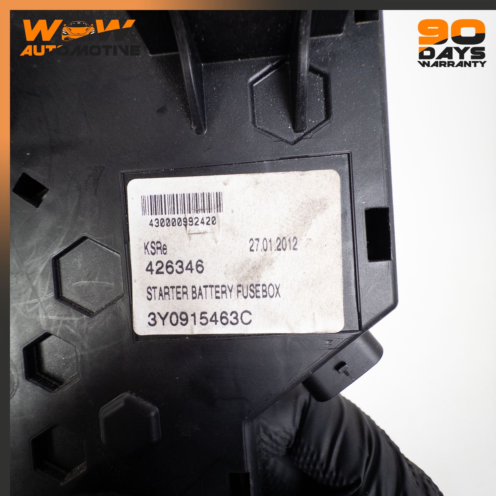 06-19 BENTLEY CONTINENTAL GTC GT RIGHT STARTER BATTERY FUSE BOX 3Y0915463C OEM