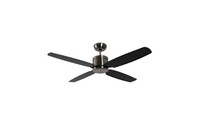 Energiespar Deckenventilator Mit Fernbedienung Turno 132 Cm Chrom Matt / Schwarz