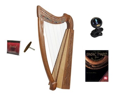 Roosebeck Heather Harp w/ Full Chelby Levers + Play Book + Tuner