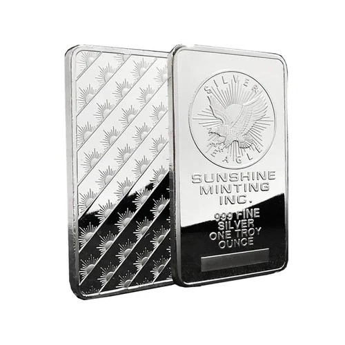 American Liberty 1oz .999 Fine Silver Bar In God We Trust Square Eagle US