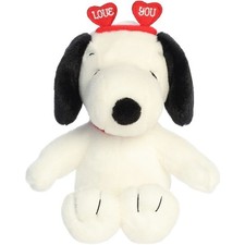 Aurora Palm Pals Peanuts Snoopy Love On The Mind 9-Inch Stuffed Animal Plush