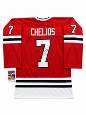 Chris Chelios Signed Chicago Blackhawks Jersey (JSA) NHL Career 1984–2010