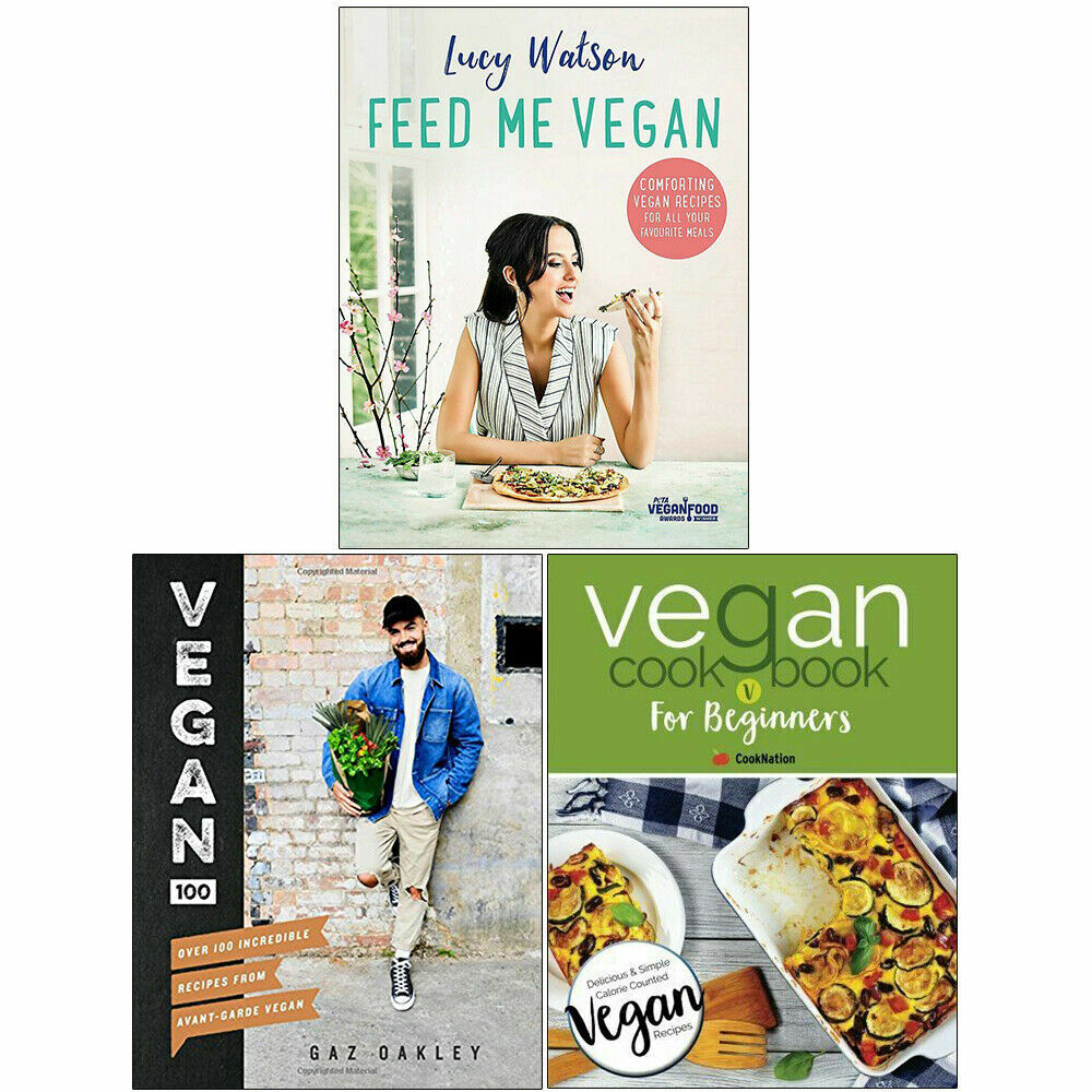 Feed Me Vegan, Vegan 100, Vegan Cookbook for Beginners 3 Books Collection Set