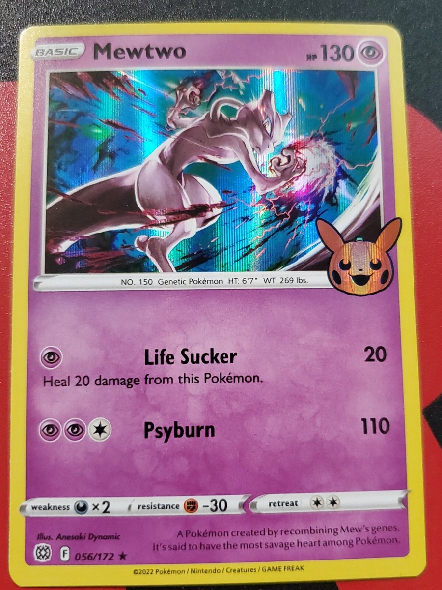 Mewtwo 056/172 Holographic Trick Or Trade Pokemon Trading Card