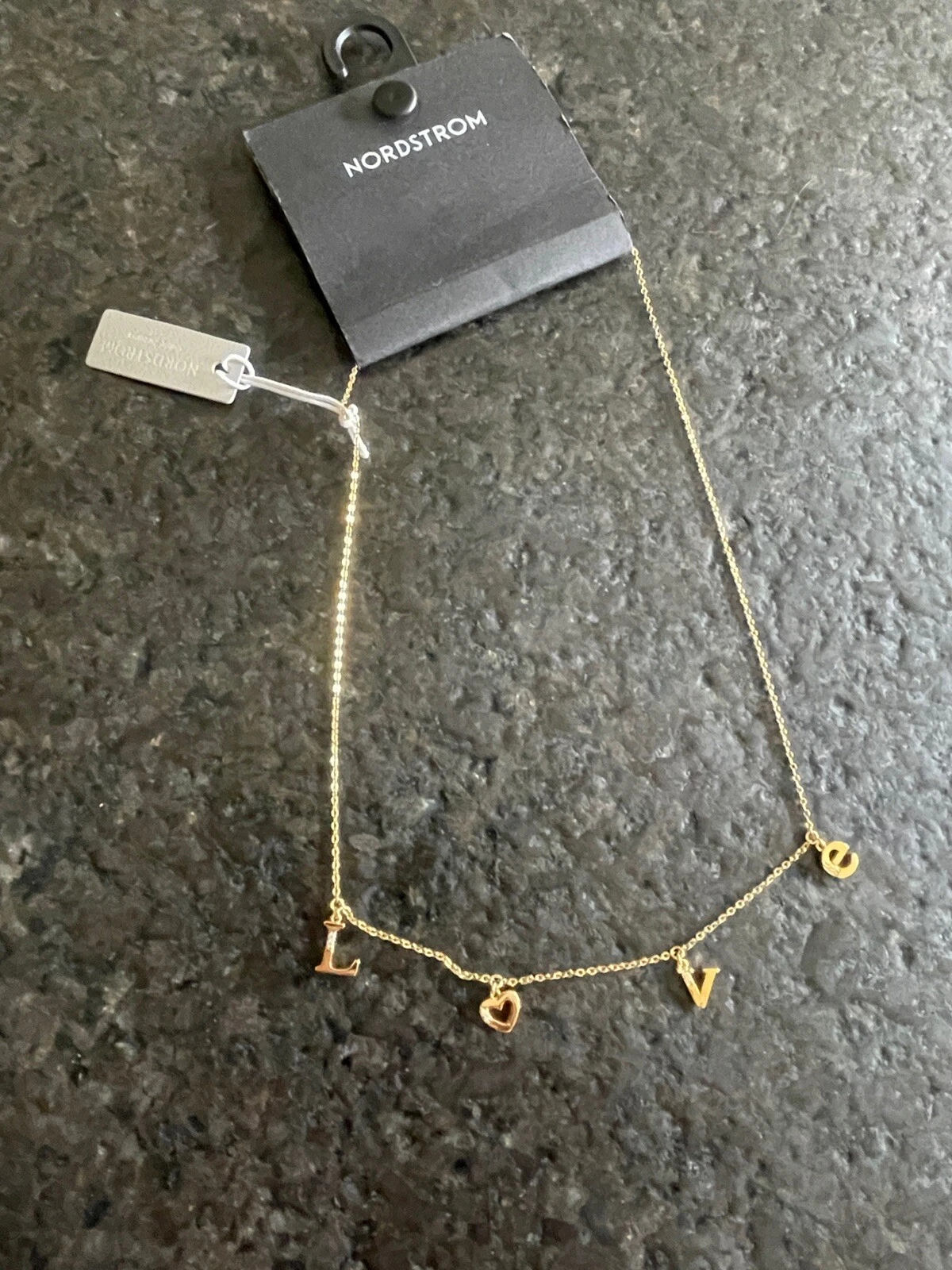 VETEMENTS Collana AMORE Nordstrom G Tone Nuova con etichette