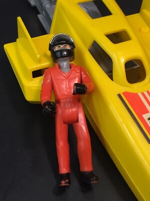 Fisher Price Quaker 1980 Oats Land Speeder Yellow With Racer Man