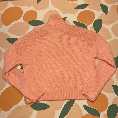 Free People Bradley Pullover 3D Knit Sweater Women’s Medium Bubblegum Pink Warm - Picture 10 of 16