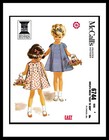McCall's 6744 Sewing Pattern Easy to sew Back Buttoned Dress Frock Toddler U-Pic