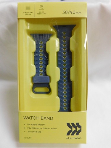 Apple Watch Silicone Band | 38/40mm Vivid Blue | All in Motion