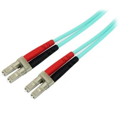 Câble Fibre Optique Multimode Duplex Aqua OM4 2M StarTech.com 450FBLCLC2 - Photo 1/3