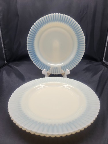 Macbeth Evans Opalescent Monax Petalware Various Size Plates !Glow Under UV! - Picture 33 of 51