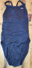 TYR Women  s Durafast One Diamond Fit Swimsuit Black Size 30 NWT
