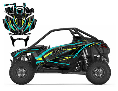 2020-22 Polaris RZR PRO XP PRO R graphics decal wrap design V1001 purple