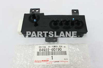 8492260190 Genuine Toyota Switch Front Power Seat 84922-60190 for 