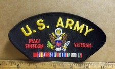 US Army - Iraqi Freedom Veteran with Ribbons Embroidered Patch