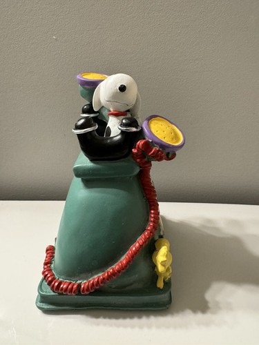 Vintage Peanuts Snoopy & Woodstock Telephone Coin Bank - Picture 4 of 5