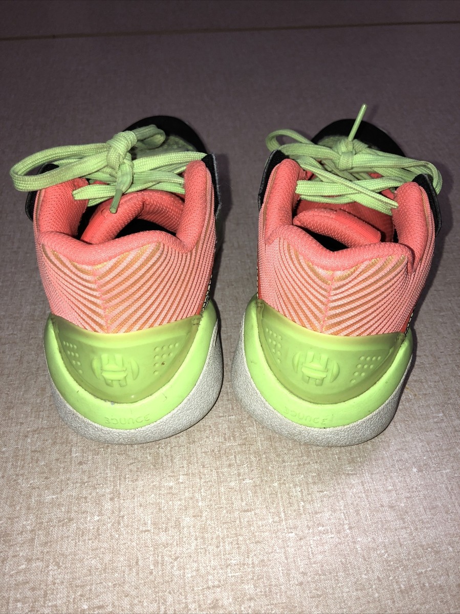 Adidas Harden Stepback J Black & Coral Green EH2769  Size 4.5- Adidas Harden Stepback J Black & Coral Green EH2769 Size 4.5  main image 4