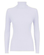 Womens Ladies High Roll Polo Neck Knitted Jumper Sweater Top UK Plus Size