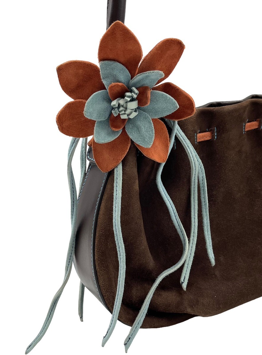 00s GINZA Kanematsu leather bag y2k グランジ Ginza Kanematsu Leather Bag Handbag Brown Women With Leather