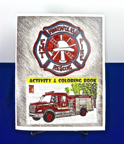 Children's Instructive Coloring Book from Minneapolis Fire Rescue - 第 1/4 張圖片