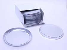 250-Pcs Disposable Aluminum Sample Pans (4" x 5/16") Moisture Analyzer Tray HR