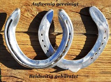 1 Top gereinigte ALU  Hufeisen aus dem Galoppsport  toller Gl&uuml;cksbringer