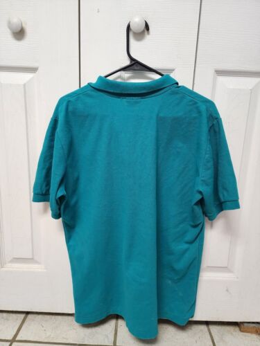 Vintage Pizza Hut Uniform Polo Shirt - GREEN - Size M - Picture 2 of 2