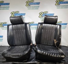 Bmw 320i E21 Left Right Front Seat Seats Black 1978 1979