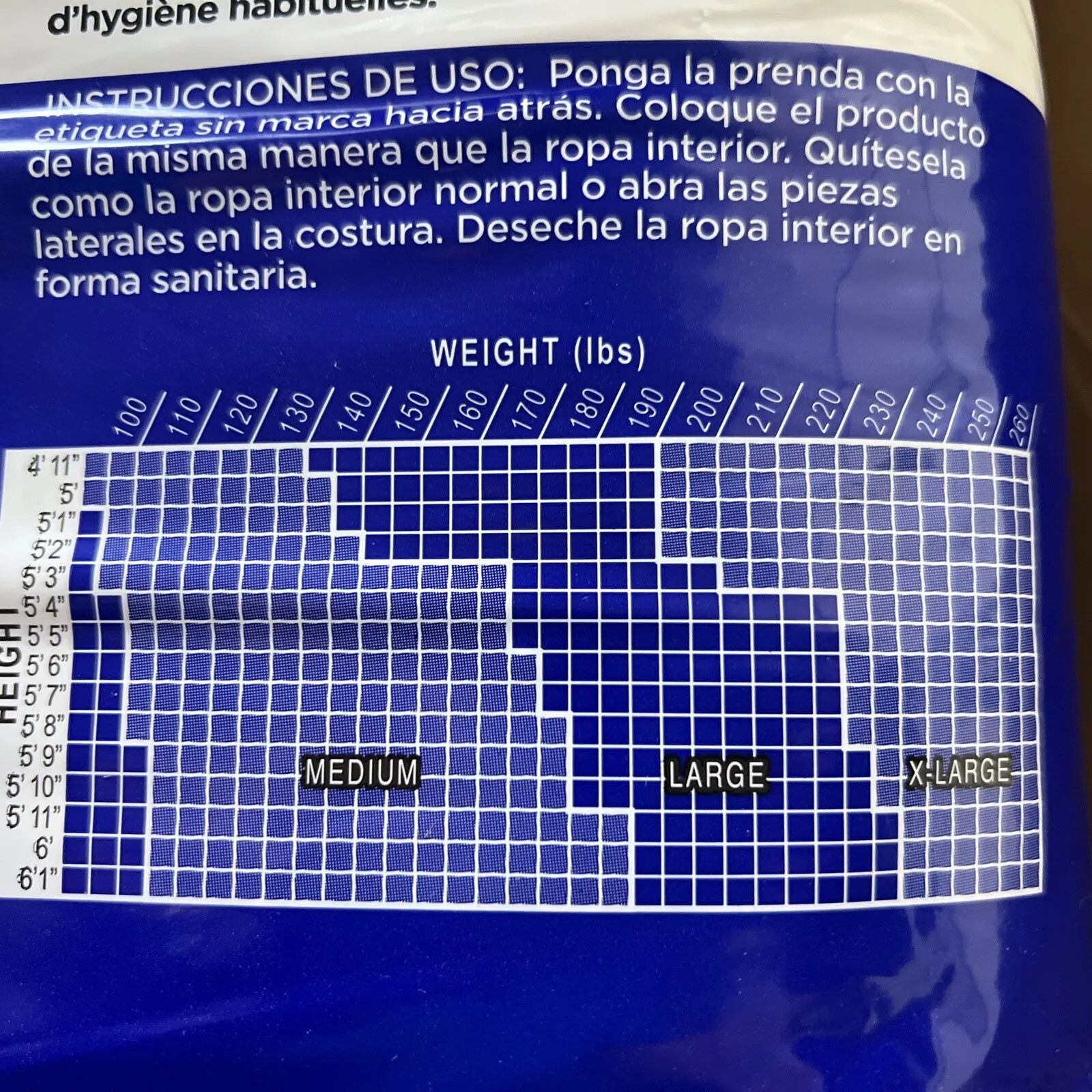 3 Packages 75 Pieces PROCARE Plus Underwear Size Large 44”58” Waist 25