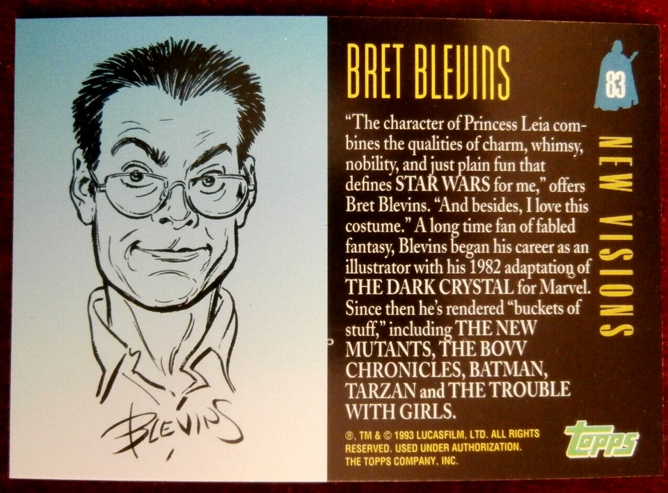 STAR WARS GALAXY Series 1 - Card #083 - Princess Leia's Costume - Topps 1993 - Image 2 of 2