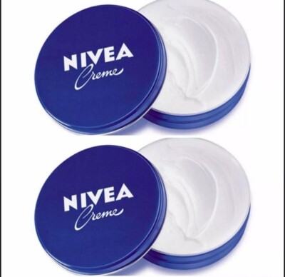 2 Can of 30 mL/ 1 Oz NIVEA CREAM Original Skin Hand CREME moisturizer Metal Tin 