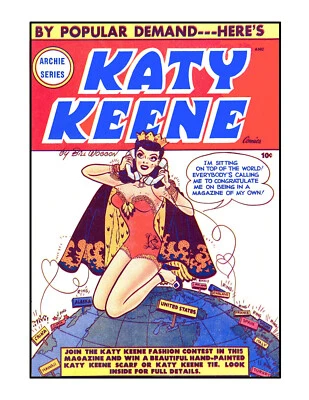 FORGET-ME-NOT PUBLISHING Katy Keene KATY'S FIRST ISSUE 1949: Paper Dolls, Cover- 3 pgs Restored/Reprinted