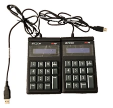 Lot of 2 IDTech SREDKey Key Pad MagStripe Reader USB IDSK-534833TEB  Rev. J - V1