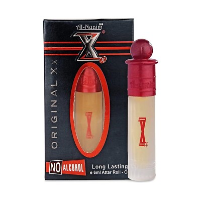 Al-Nuaim Luxury Silver Series Original Xx  (6ml) Attar Roll On Buy 2 Get 1 Free
