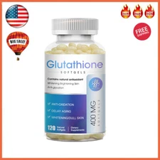 120 Pills L-Glutathione Capsules 1000MG Natural Anti-Aging Skin Whitening Caps