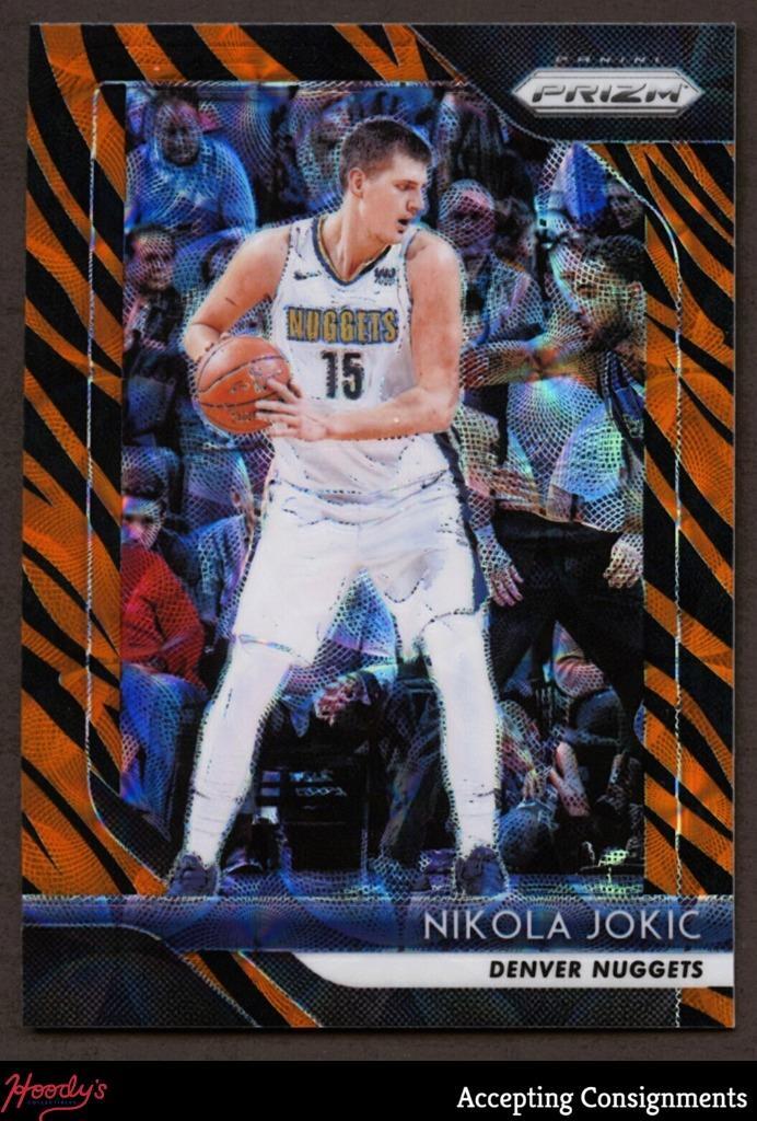 2018-19 Panini Prizm Prizms Choice Tiger Stripe #92 Nikola Jokic SP NUGGETS